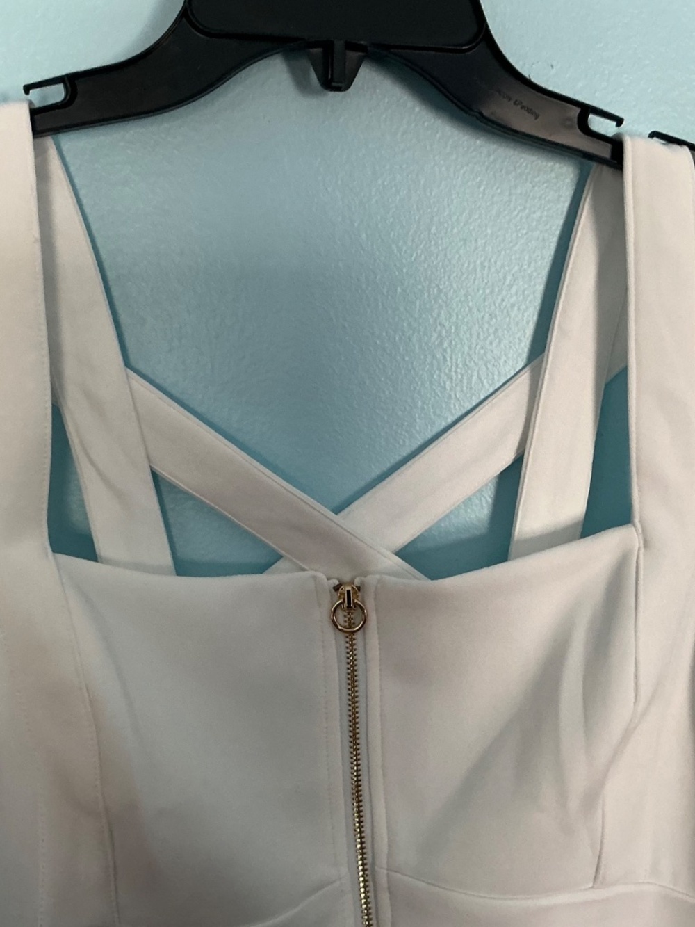 Calvin Klein Women's Dress White Zipper New Size 14 - Picture 7 of 8